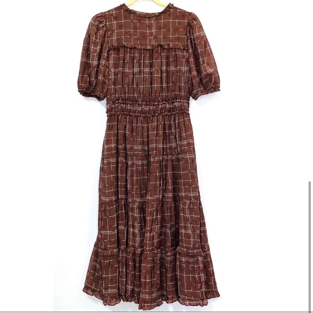By The River | Midi Tiered Floral Ruffle Dress - Picture 5 of 6